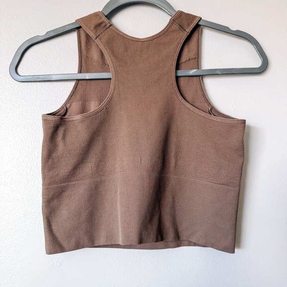 H&M Brown High Neck Long Line Sports Bra Size Medium - Picture 5 of 5